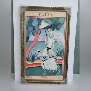 Brand new never used - A Vogue Cover Of A Woman With A Dalmatian framed art